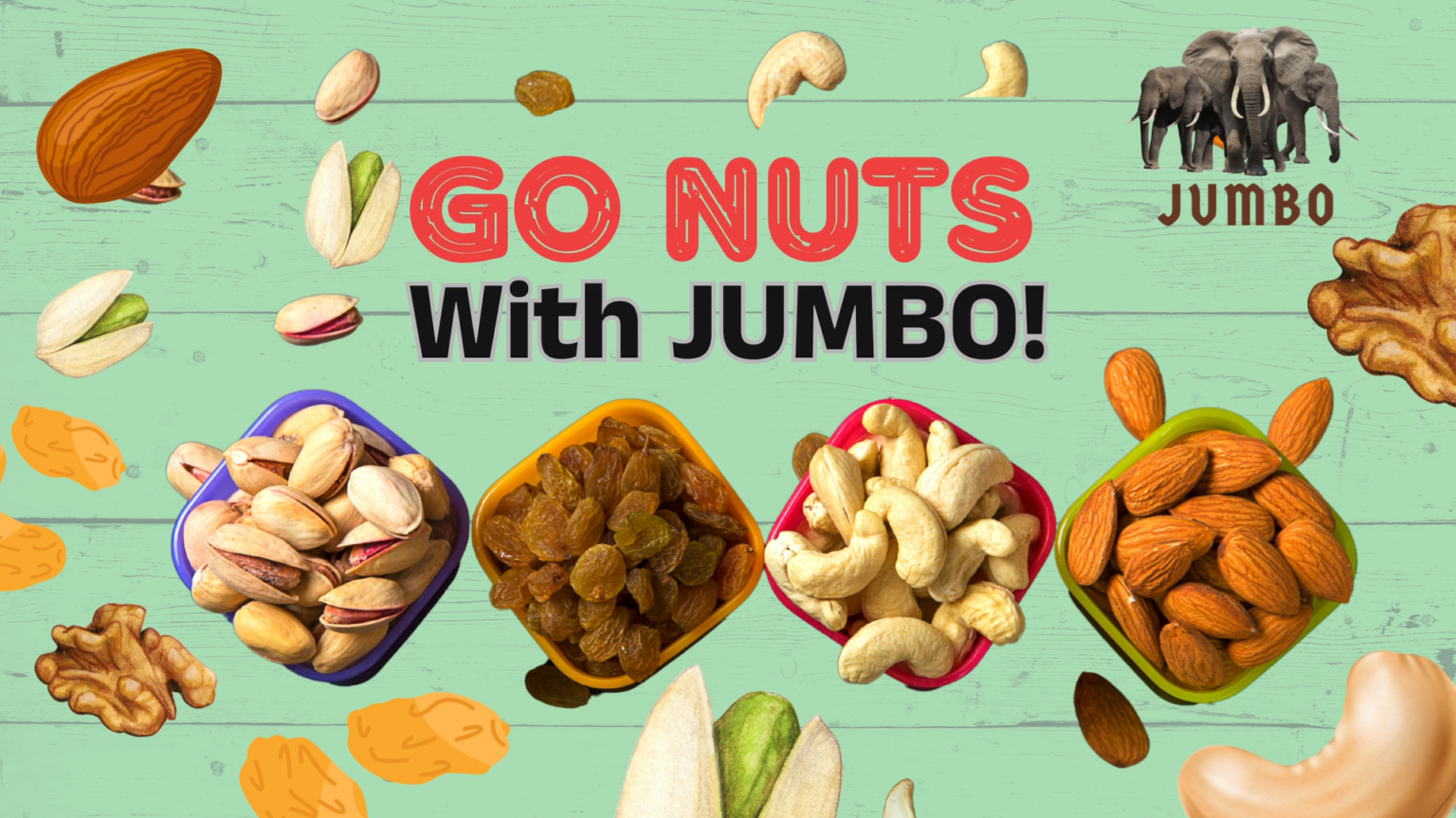 Go Nuts with Jumbo Premium Dry Fruits